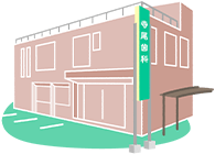寺尾歯科医院 外観イラスト